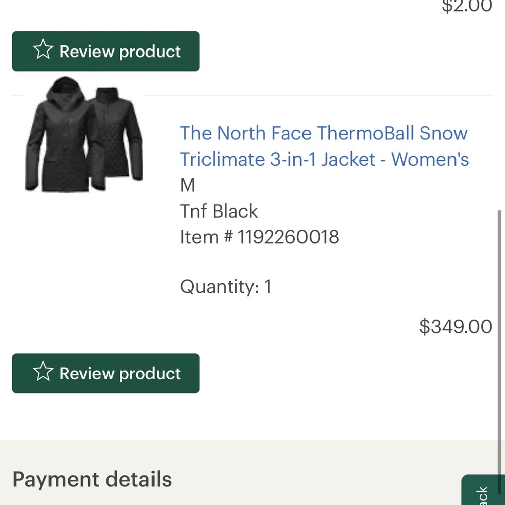 Northface Snow Jacket - Picture 5 of 5